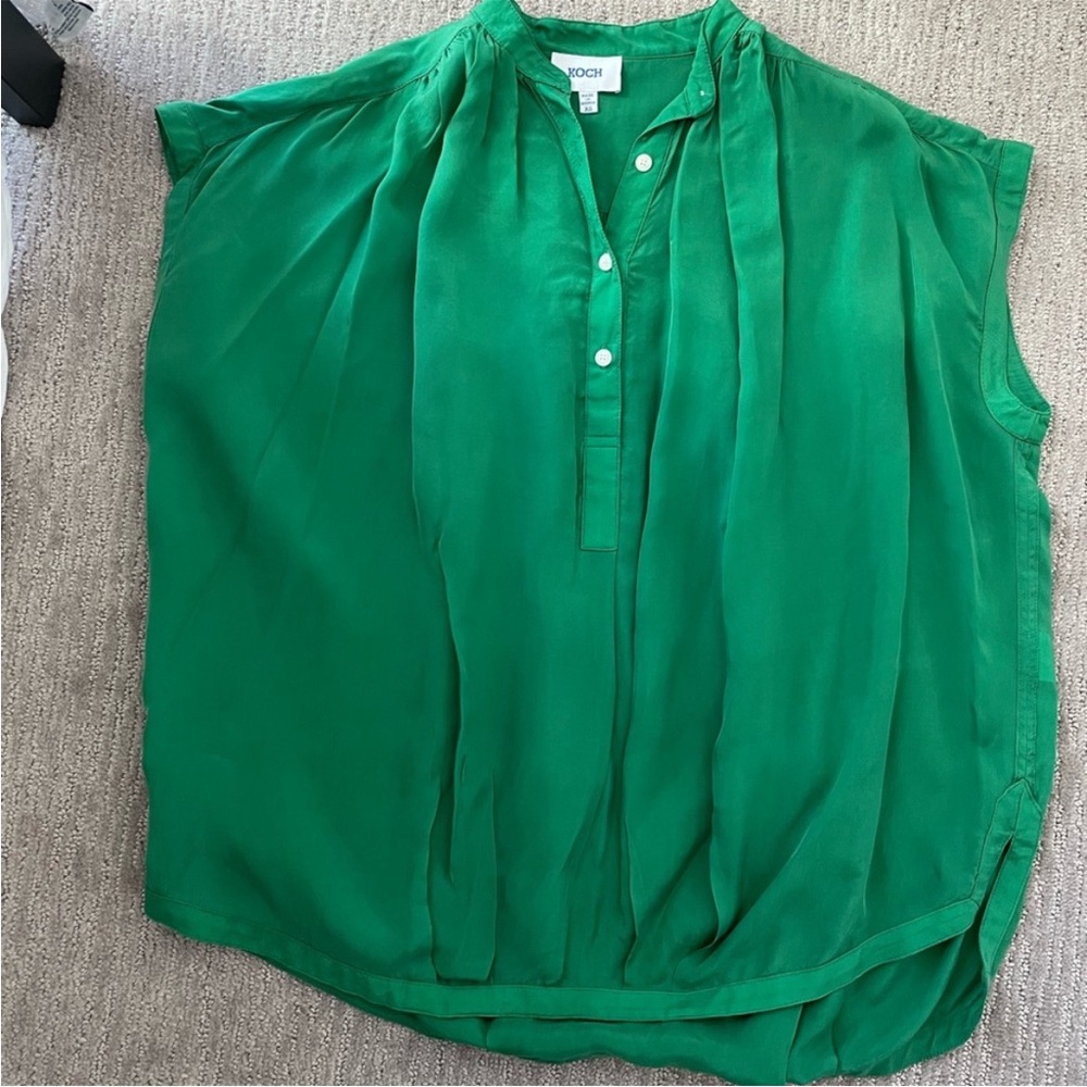 Koch Fern Top Blouse in Green